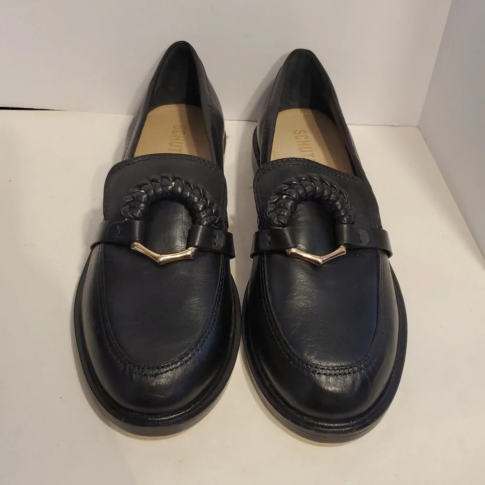 Schutz Rhino Loafers In Black Size 9.5B NWOB
